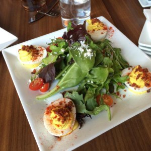 Avraham Glattman's picture of deviled eggs at ugly duckling